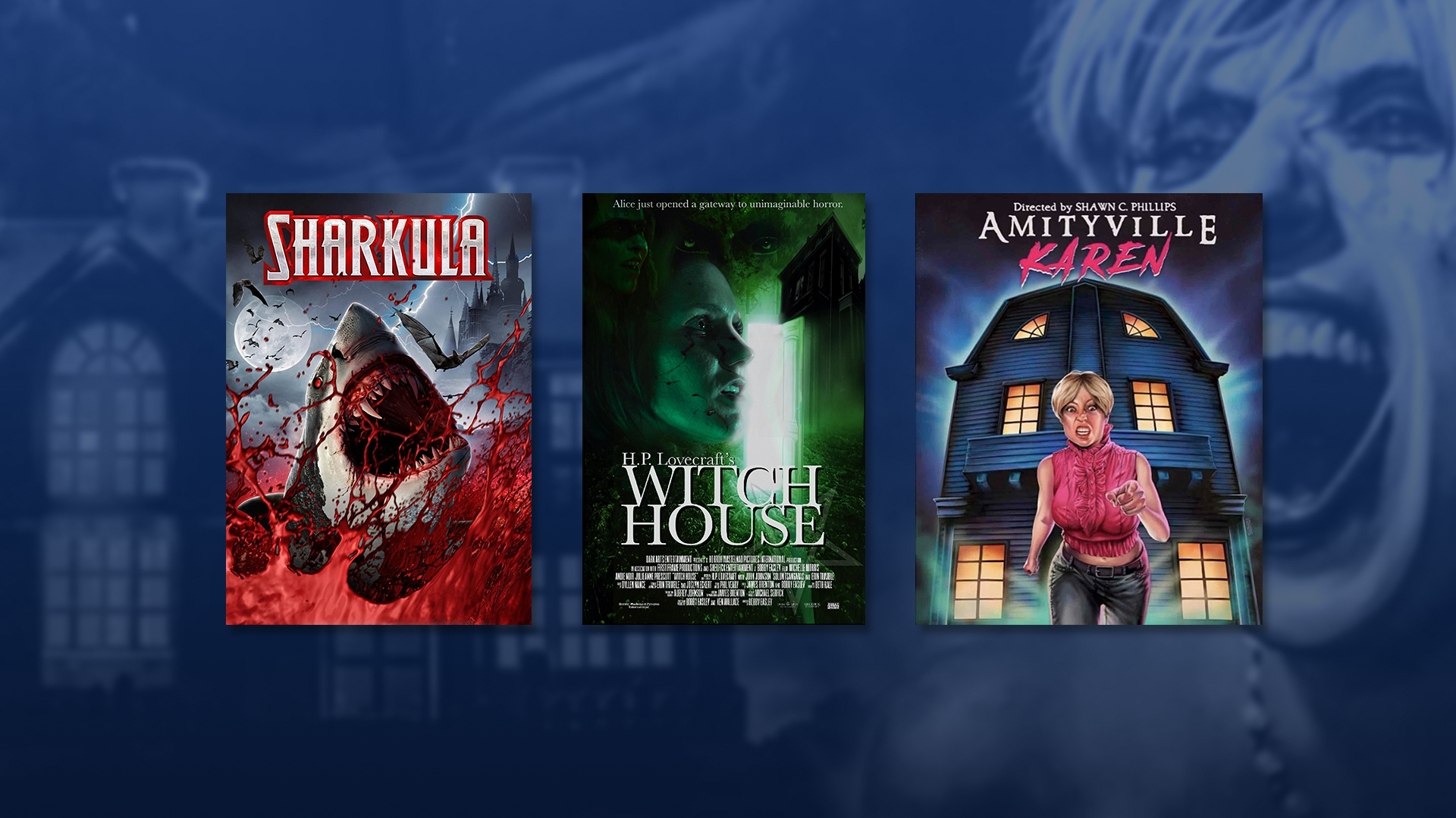 L’horreur de B à Z: Sharkula, H.P. Lovecraft’s Witch House et Amityville Karen