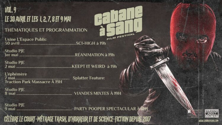 Cabane à Sang Vol. 9 : le festival de l'horreur underground frappe fort avec six soirées sanglantes 1 unnamed 1 1