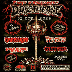« Party d'Halloween Dopethrone 2026 » : Courez la chance de gagner votre laissez-passer pour la soirée la plus brutale en ville 1 Dopethrone Halloween2026 Square